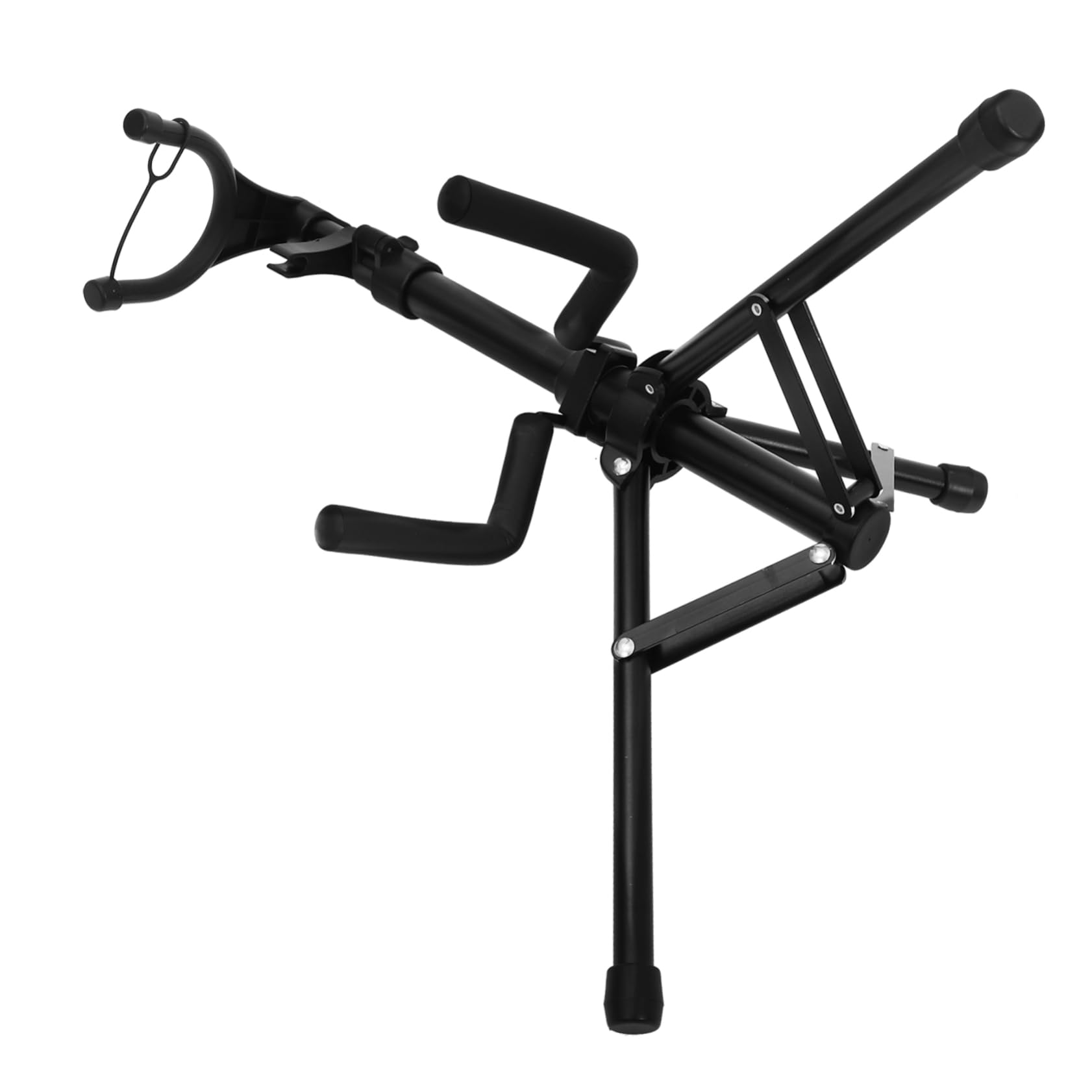 BESTonZON Stable Violin Support Stand Foldable Violin Tripod Musical Instrument Stand Clamp Black Violin Holder