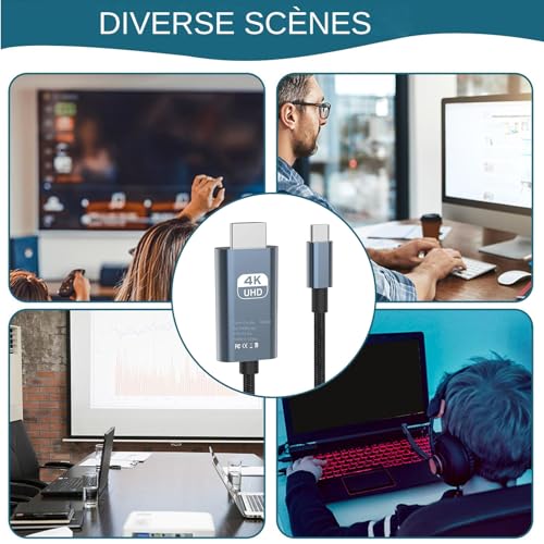 Cable USB C a TV para evitar pantallas congeladas en tus conferencias 3