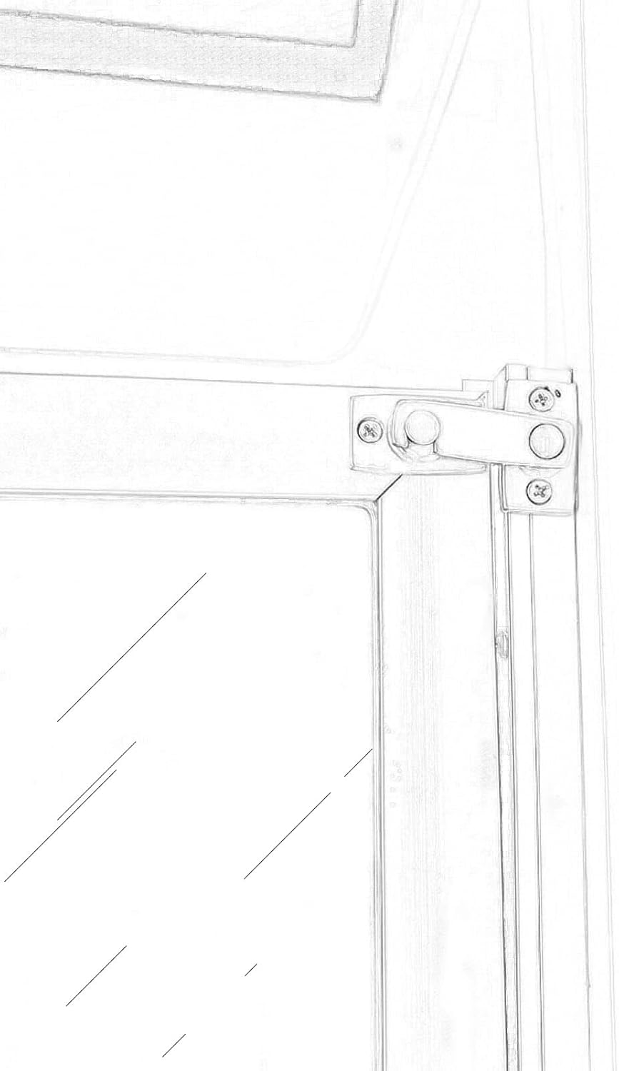 QCAA Solid Brass Shutter Bar/Door Latch, 7/8" x 2-3/32", Polish Brass, 1 Pack, Made in Taiwan