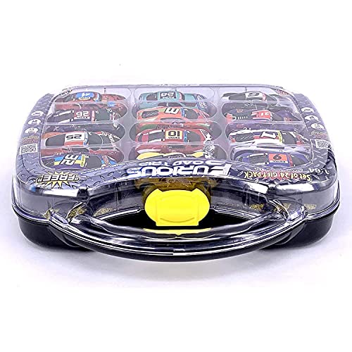 Golden Wheel Furious Road Trip Toy Cars Gift Set - 24 Race Vehicles 1:64 Stamp Steel Pull Back Cars with Free Online Games 2021 New Year Boys Girls Kids Toddlers Birthday Party (Gift Set: 24 Cars)