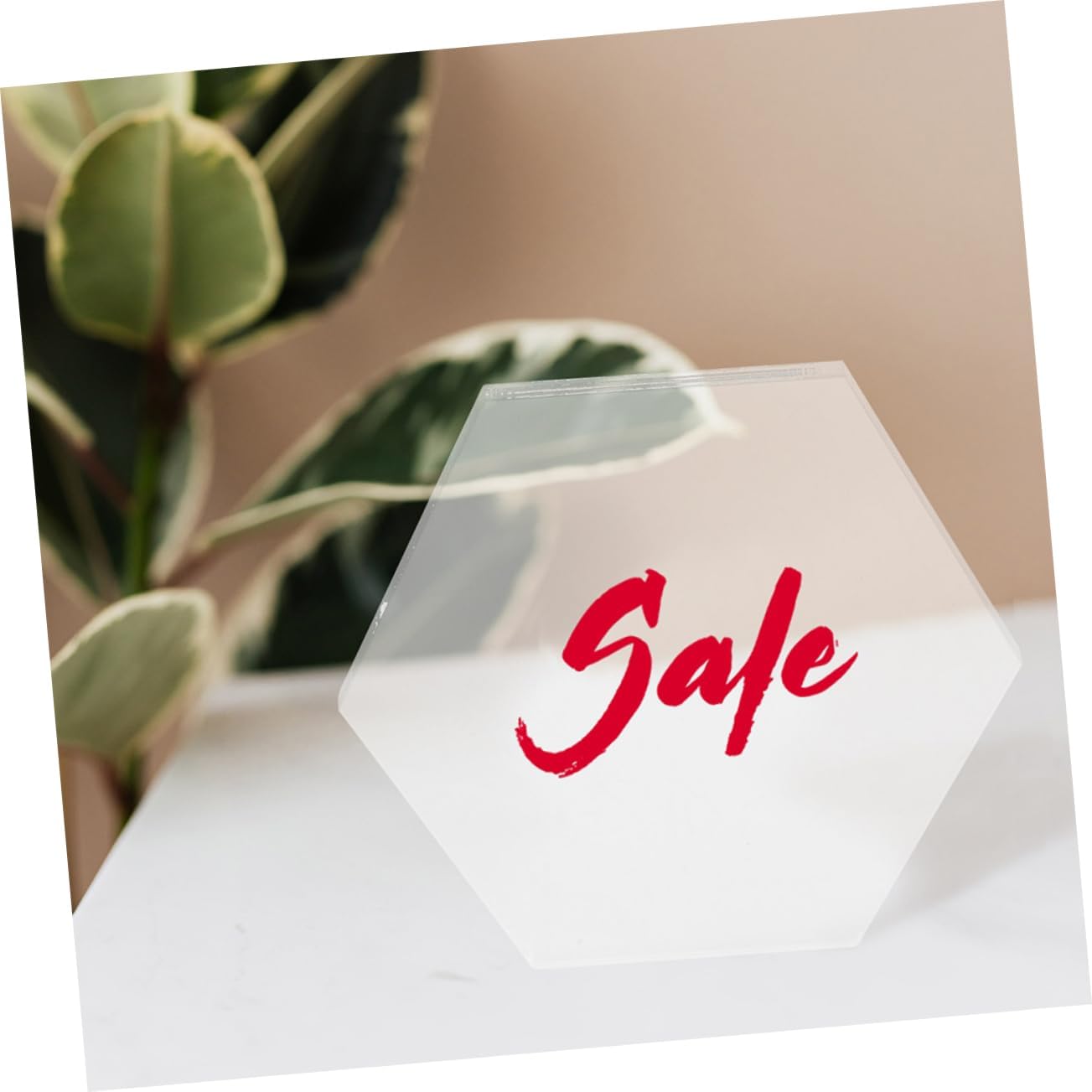 10pcs Hexagon Acrylic Boards for DIY Decoration and Crafting Thick for Painting Table Cards and Home Decor