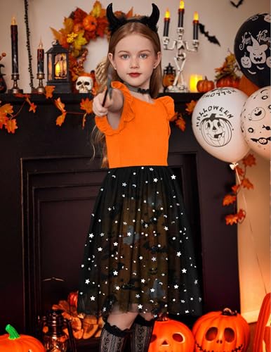 Image of Arshiner Toddler Tutu Dress Little Girls Fluffy Summer Dresses Casual Party Tulle Sundress for Kids 2-6Y