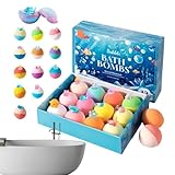 Set 12 Bombe Da Bagno Bambini Con Animali Marini - Bolle Effervescenti Colorate | Detergenti Sale Marino Fatti A Mano 2026 | Kit Idratante Senza Macchie Verso Ragazzi E