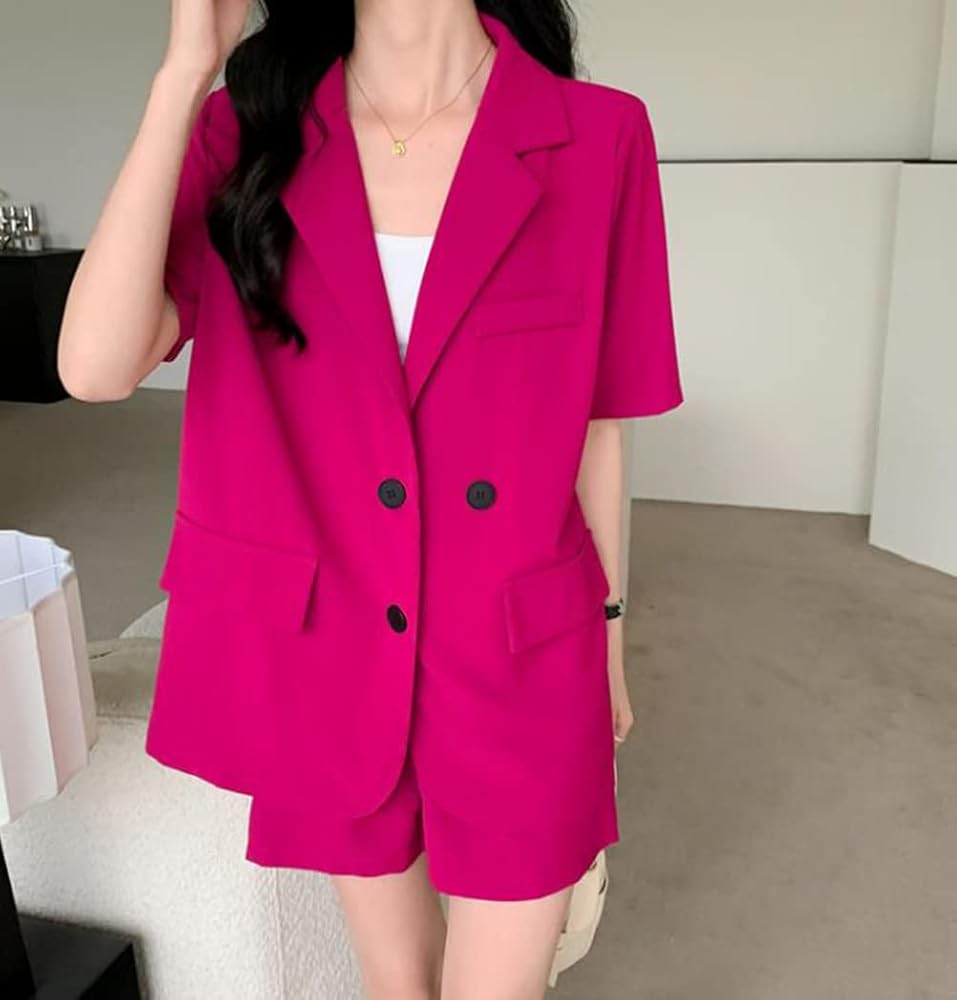 Amazon | [MengFan] スーツジャケット ショートパンツ