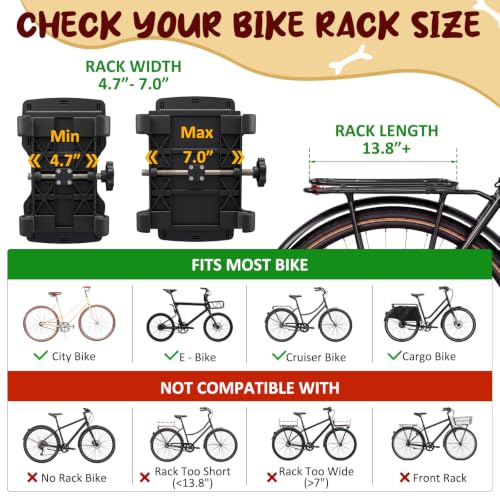 Sunnymove Wicker Dog Bike Basket