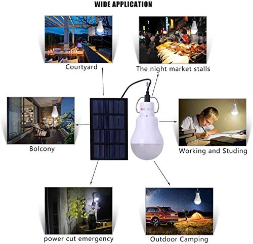 Solar Camping Light for Balcony Deck Patio Umbrella Lights Garden Shed Barn Outdoor Indoor Night Light Emergency Pet House Light - Thumbnail 7