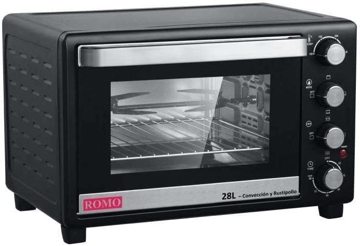 Suinga - Konwencjonalny piekarnik elektryczny 28 l, 2000 W, temperatura do 230°C, timer z wyłączeniem 60 min, czarny