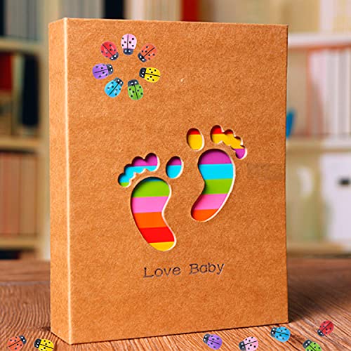 100 Pcs Mix Color Tiny Wooden Ladybugs Embellishments Self-Adhesive Sticker Wood Ladybug Decorations Ornaments for Scrapbook Micro Landscape DIY Crafts and Baby Shower, Party Home Decor