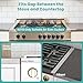 Stove Gap Covers Stainless Steel Stove Gap Filler,13.8'' to 27.5'' Adjustable Length (2PCS),Oven Stove Side Gap Guards Between Stove top and Counter for Kitchen,Range Trim Kit,Heat Resistant,Silver