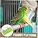 BESPORTBLE 2pcs Rectangular Bird Platforms for Parrots and Parakeets Wooden Stands for Bird Cage Promotes Foot Health and Balance