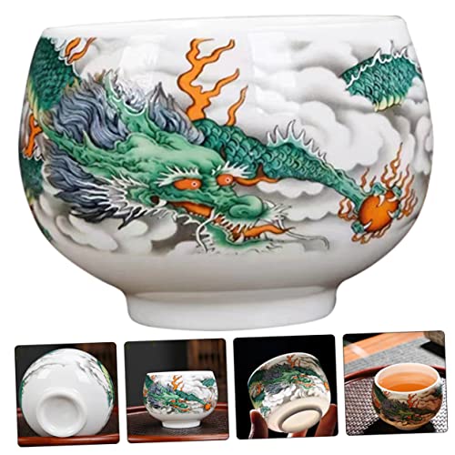 Labrimp 2027OI0163 Ceramics Flower Decorations Coffee Decor Vintage Decor Japanese Decor Retro Decor Japanese Tea Cups Chinese Dragon Tea Cup Coffee Mugs China Hand Painted Tea Cup Office Single Cup thumb #4