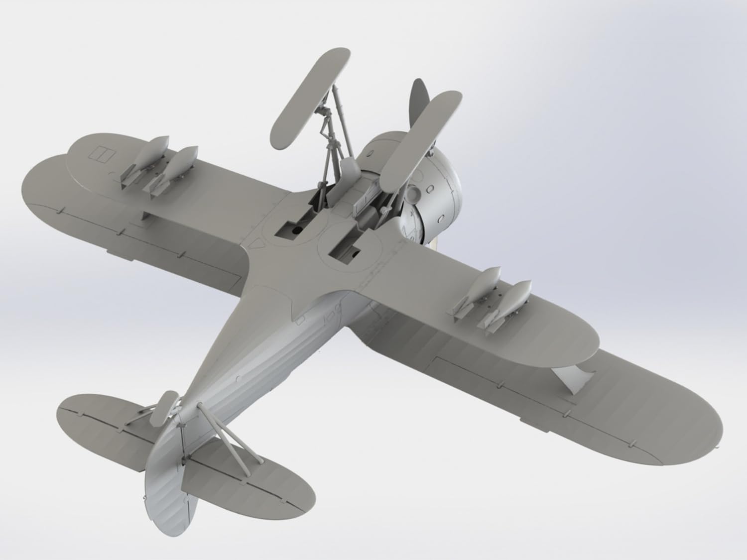 Amazon | アイシーエム(ICM) 1/32 ソビエト戦闘機 ポリカルポフ I-153