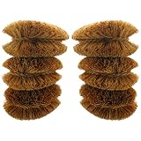 Pack of 6 Tawashi Vegetable Brushes - Natural Coconut Fiber Scrubber, Japanese Design, Ideal for Fru