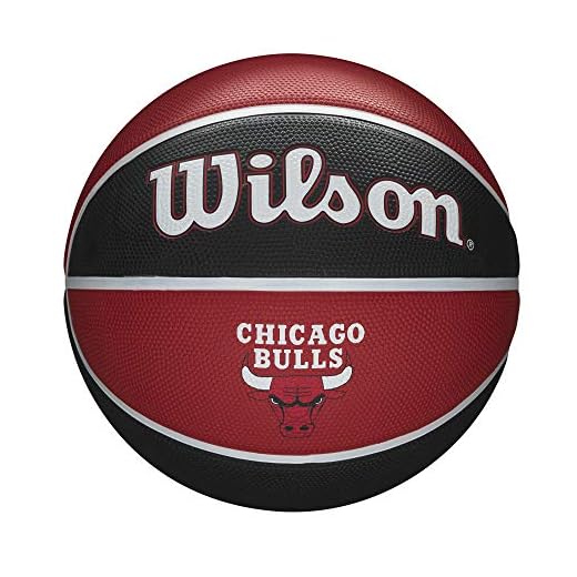 WILSON NBA Team Tribute Basketball - Size 7-29.5", Chicago Bulls