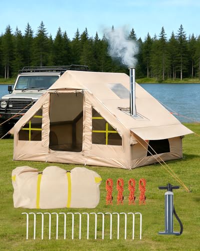 Carpa inflable para camping 2-4 personas, 4 estaciones