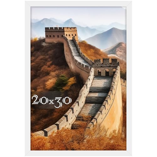 Picrit 20x30 Poster Frame Picture Frame for Wall Mounting Display White