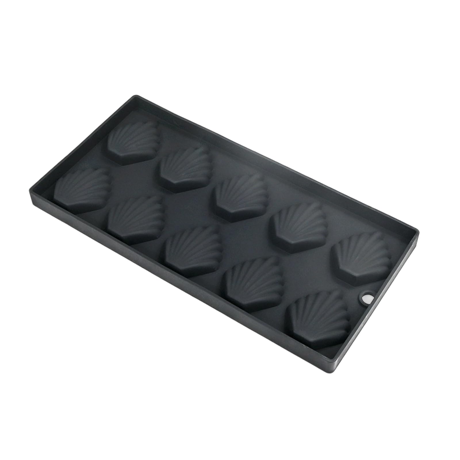 JINQIGG 10-Cavity Silicone Mold Nonstick Shell Shape Baking Pan For French Desserts & Pastries Nonstick Madeleine Baking Molds