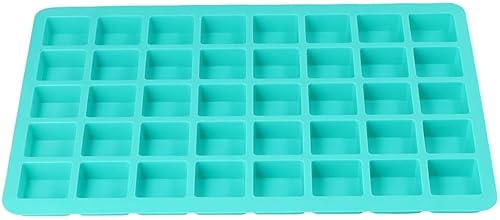 Miniatura 7 de Uniquer Paquete de 2 moldes cuadrados de caramelo de silicona, moldes de caramelo de trufas de chocolate de 40 cavidades para gomitas, gelatina,