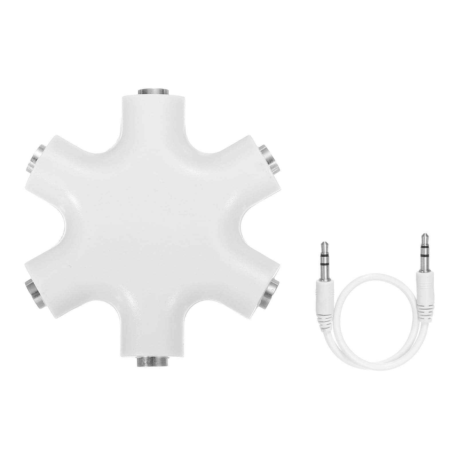 Adaptador divisor de conector de audio para compartir música con amigos en viajes largos 7