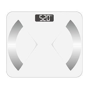 Bluetooth Smart Body Fat Scale with iOS Android App - Digital Body Bathroom Scale for Body Weight Body