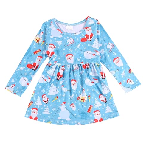 Image of Thanksgiving Toddler Girls Turkey Outfits Set Ruffle T-Shirt Dress and Pants Outfit Set 3-8Years