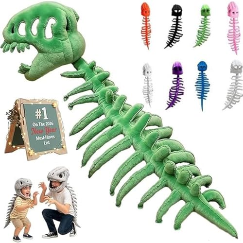 Disfraz Peluche Esqueleto Dino Orgone Verde 31 in