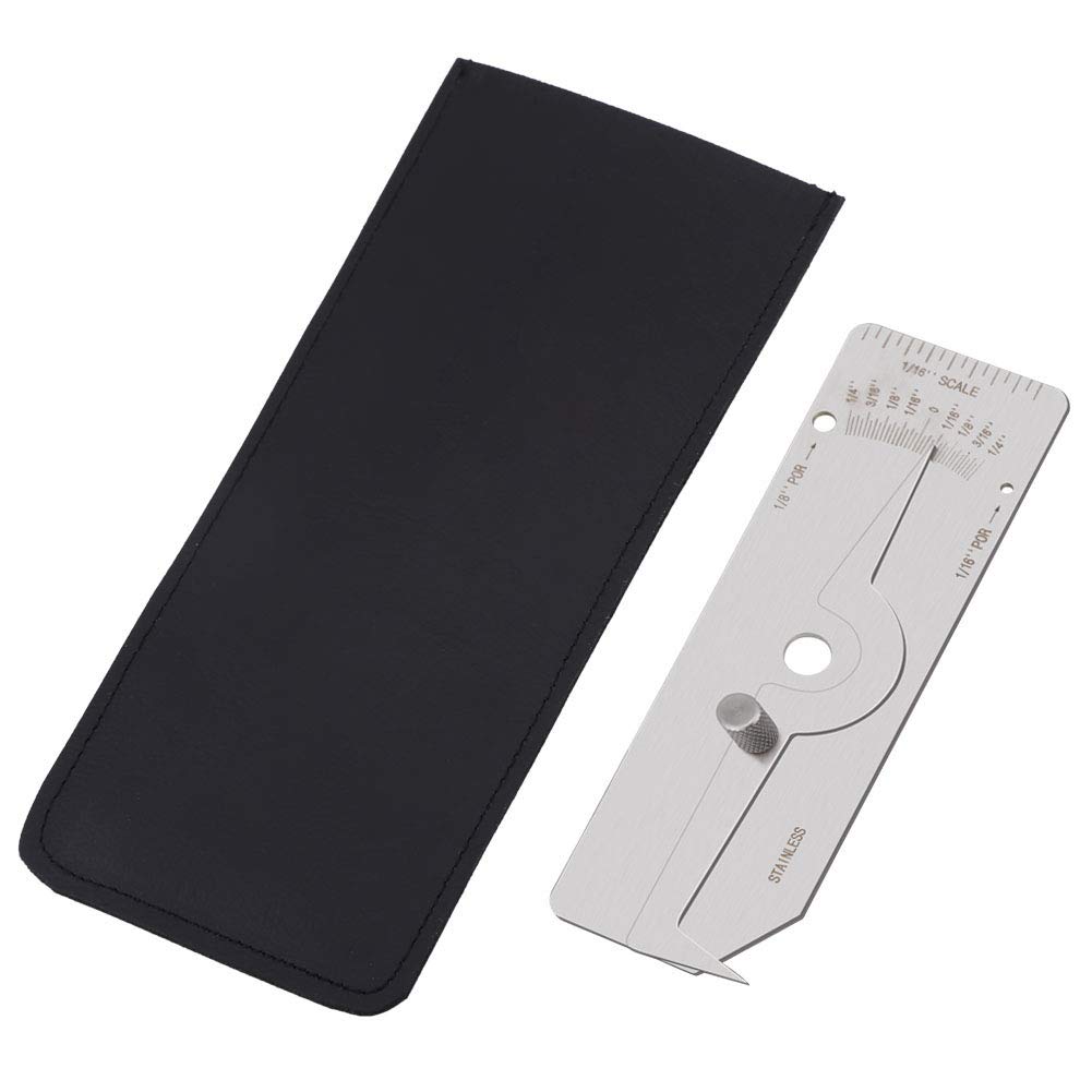 Precision Stainless Steel Weld Gauge Undercut Depth Gage Measuring Tool for Welding Inspection