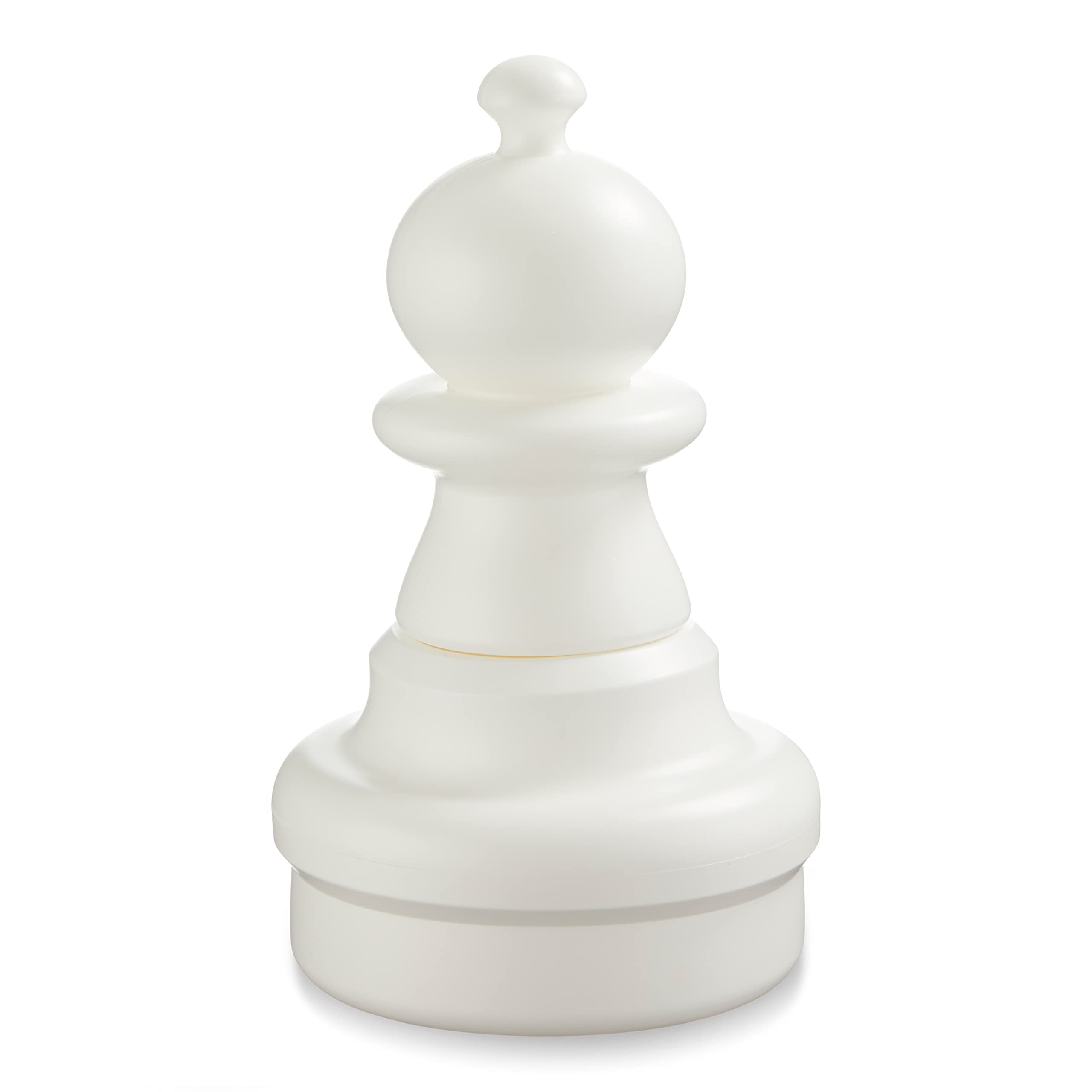 Uber Games Individual Giant Chess Pieces - Plastic - White or Black Pawn, Rook, Knight, Bishop, Queen or King (White, Pawn)