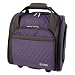 Travelon Wheeled Underseat Carry-On with Back-Up Bag, Quilted Microfiber, Eggplant, One Size