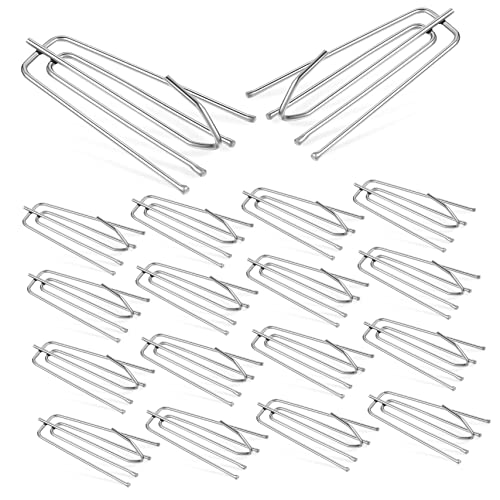 IMIKEYA 40piezas Ganchos De Cortina Inoxidable Ganchos De para Cortinas Estándar Instalación y Reemplazo De Rotos para Draperías y Pliegues Pinzados