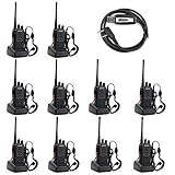 BAOFENG BF-888S Two Way Radio (Pack of 10) and USB Programming Cable (1PC)