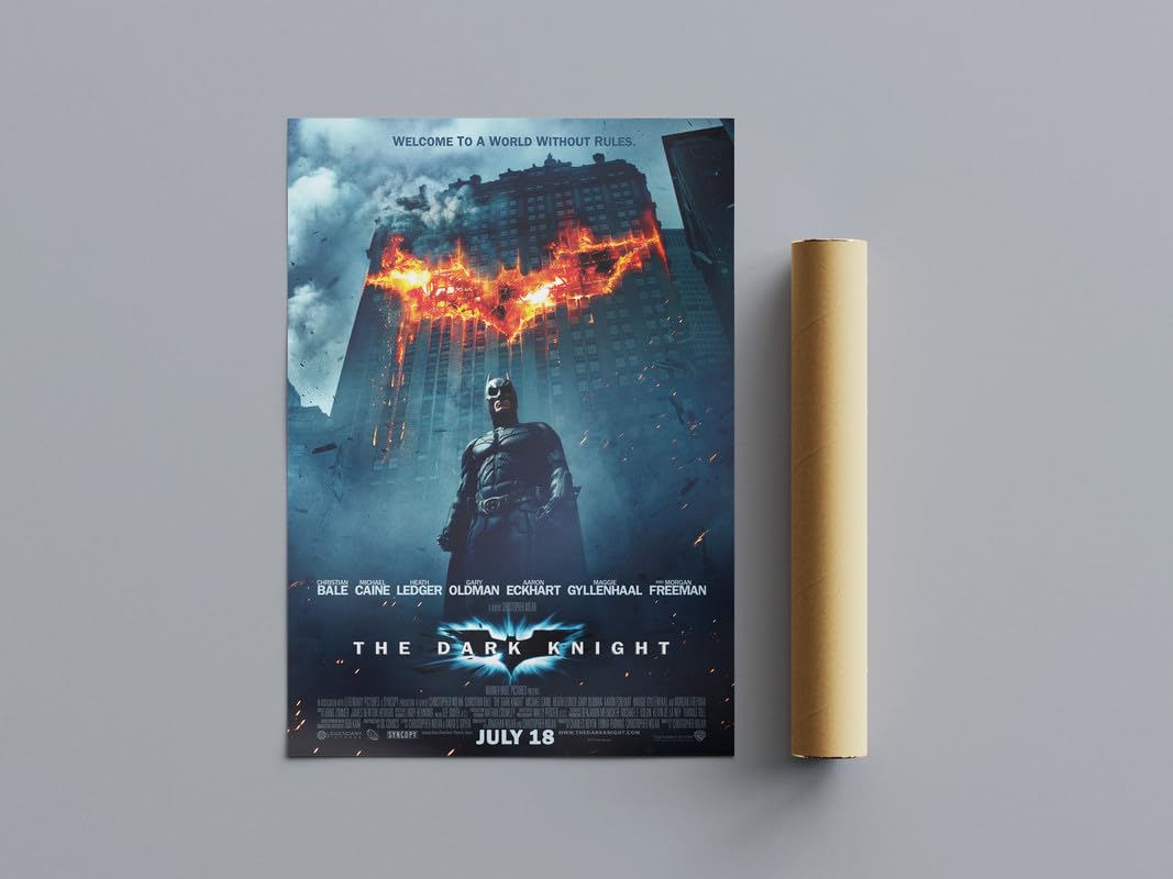 Pixie Posters Multi Colour All Time Great Movie Posters Dark Knight Wall Art (A3 Size 29.7Cmx42cm)