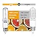 GMY JDE11 120V 100W T4 Mini Candelabra Base 1600lm 2800K Clear Dimmable JD E11 Halogen Light Bulbs 4Pack
