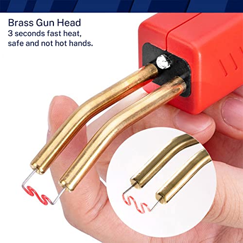 Allturn Plastic Welder,Plastic Welding Kit,400Pcs Hot Staples For Car Bumper And Plastic Products Diy.(Red) #TOP4