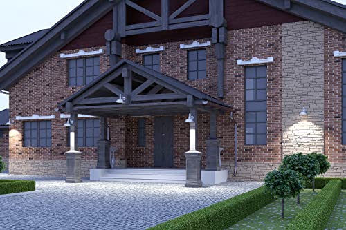 14In. Galvanized Finish Outdoor Gooseneck Barn Light Fixture With 10In. Long Extension Arm - Wall Sconce Farmhouse, Vintage, Antique Style - Ul Listed - 9W 900Lm A19 Led Bulb (5000K Cool White) #TOP3