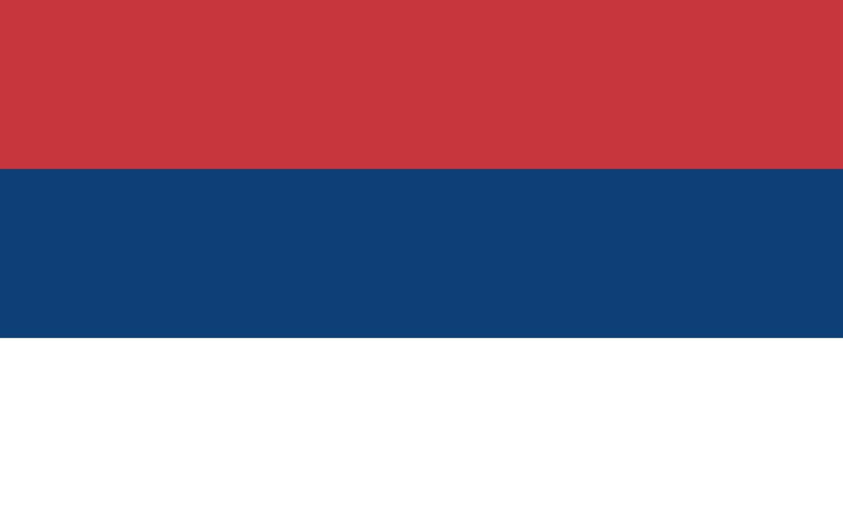 magFlags Raum-Fahne mit modernem verchromtem Fahnenständer und Marmor-Fuß | Flagge: Serbien 90x150cm | Höhe: 230cm