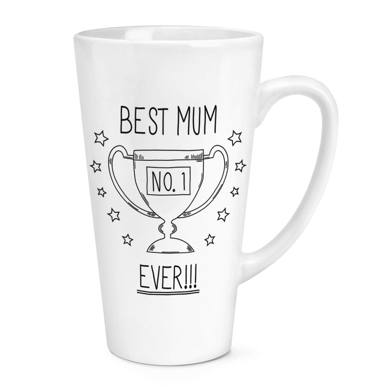 Gift Base White Best Mum Ever No.1 17Oz Large Latte Mug Cup
