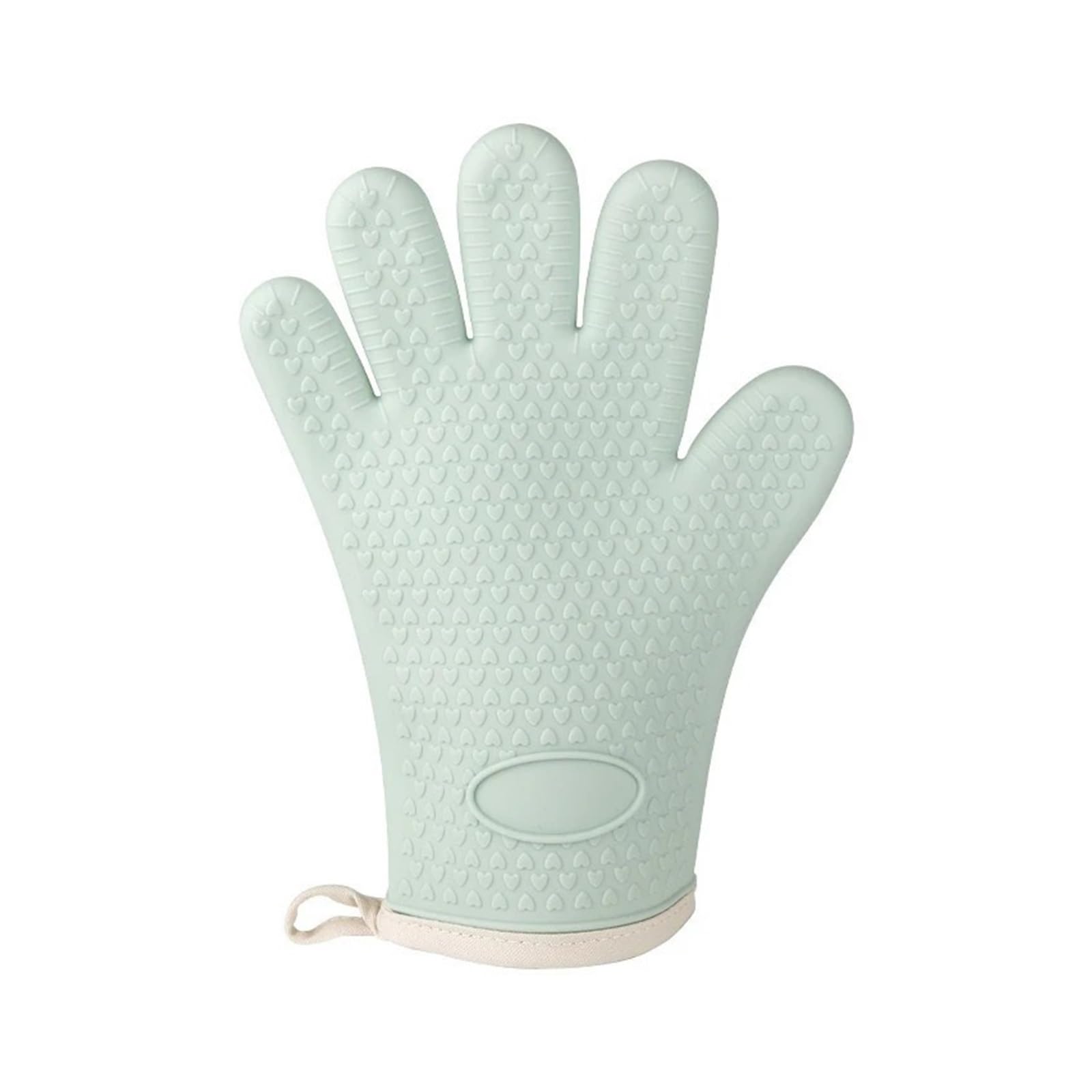 1/2 Guantes de Silicona Gruesos for Hornear, Resistentes al Calor, Impermeables, Antideslizantes, for Horno y microondas para Asar, Cocinar y Hornear(Green-2pcs)