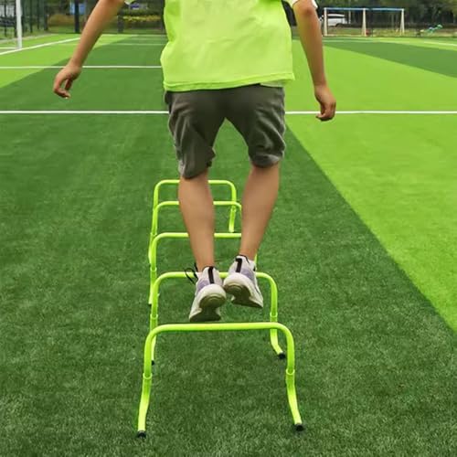 Ostacoli di agilità per allenamento – Ostacoli pliometrici pieghevoli per basket, calcio, baseball, visibilità multipla per migliorare le prestazioni di allenamento