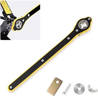 NHHC Car Jack Ratchet Wrench,Labor-Saving Scissor Jack Wrench Tire Lug Wrench with Long Handle,Universal Car Repair Tools Car Jack Wrench Fits Car SUV Motorcycle Truck