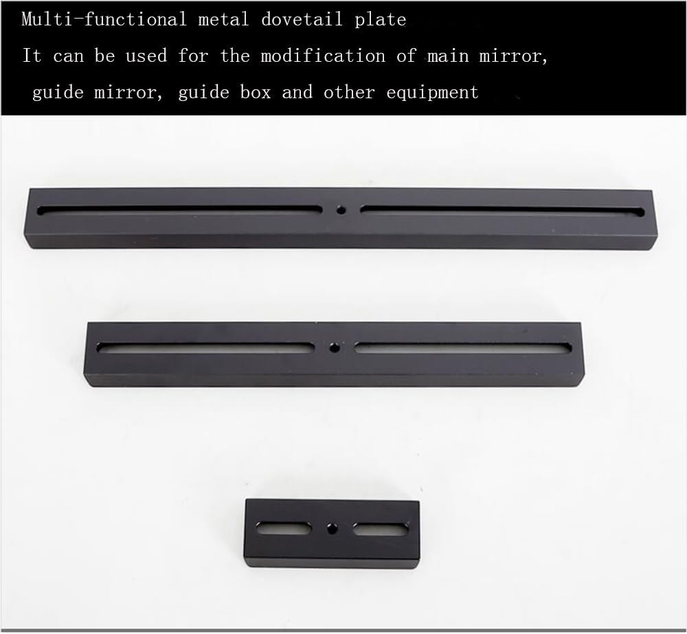 Multi-Functional Dovetail Plate Black 100mm/300mm/400mm Astronomical Telescope Accessories Telescope Mount Vixen Dovetail (Black-400mm)