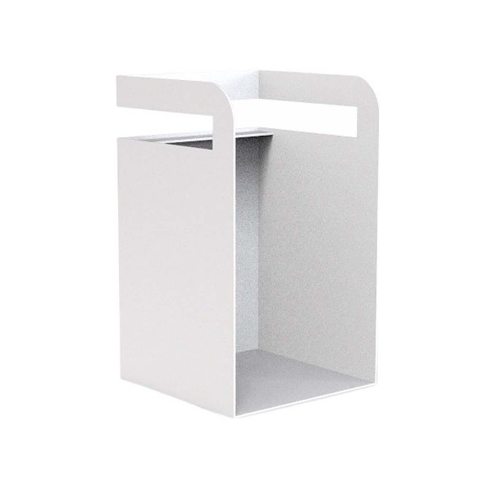 WANGHAI-666 Bookcases Under-desk Modern Wall Mounted Bookshelf Minimalism Aluminium Alloy Organiser Box(White)