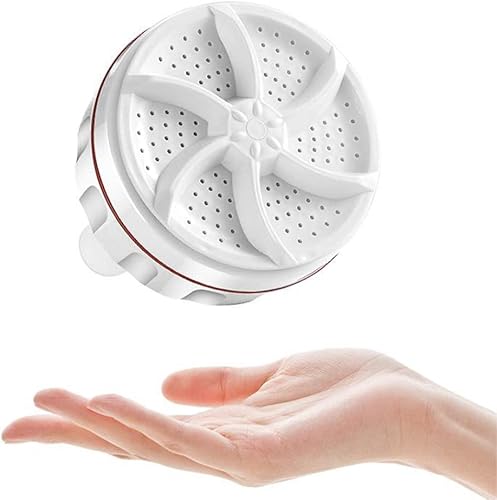 Miniatura 3 de Mini lavadora de 2 piezas, turbina giratoria de dos vías USB, lavadora portátil para ropa interior de calcetines, apta para viajes