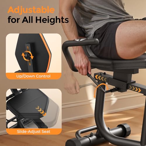 Image of YOSUDA Recumbent Exercise Bike for Home,Magnetic Staionary Bike for Seniors /Adults with Adjustable Seat, 350LB Capacity, 16-level Resistance, LCD Monitor & Pulse Sensors