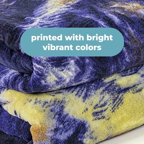 Miniatura 6 de Dawhud Direct Moon Wolf - Manta de vellón para cama, 75 x 90 pulgadas, manta con luna para mujeres, hombres y niños, manta de felpa súper suave,