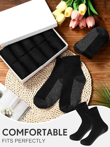 Image of Tarpop 100 Pairs Bulk Mens Socks Moisture Wicking Casual Sports Ankle Socks for Homeless Unisex Adult Men Women