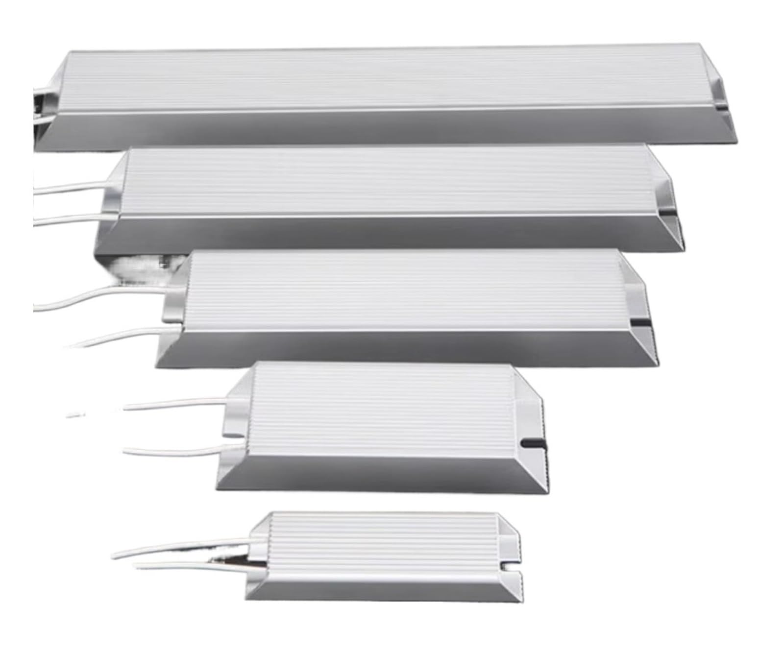 VKvmNYlxx 1Pcs 800W Aluminum Shell Resistance Servo Frequency Conversion 5R 20R 40R 75R 80R 100R 250R 500R Brake Resistor RXLG(800W 500R)