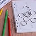 HAUTOCO 100 Pcs Loose Leaf Binder Rings, 1.2 Inch Nickel Plated Metal Binder Rings, Office Book Rings Keychain Key Rings for School Home Index Cards
