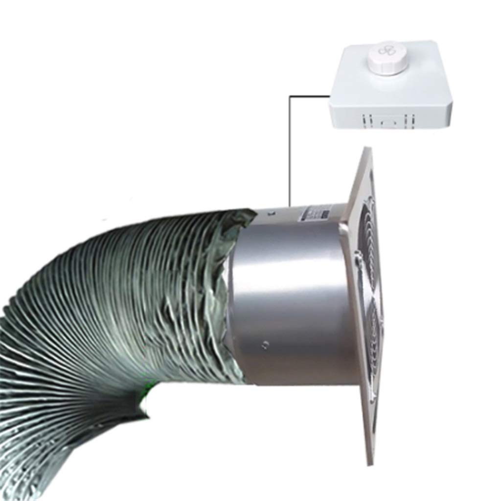 Aspiratore da Bagno, Aspiratore da Cucina Circolare da 6/8 Pollici, Ventilatore da Parete per Finestra per Bagno/Cucina/Soggiorno ad Alta velocità (Dimensioni : 6 Inches) (6 Inches)