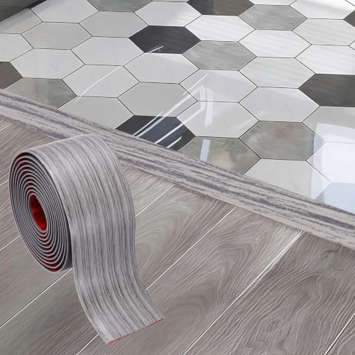 HARFINGTON bande transition sol 10FT PVC auto-adhésif gris